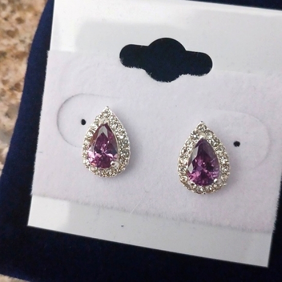 Swarovski Jewelry - NEW Swarovski Crystal Amethyst Teardrop Earrings with a Dust Bag